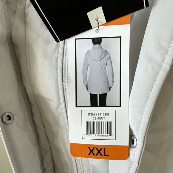 HFX All Weather Trench Wind/Water Resistant Coat CEMENT Women's Sz XXL NWT - Picture 4 of 16